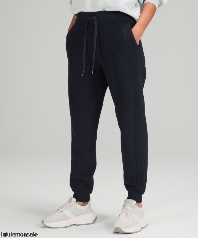 Lululemon Damen DELULU246 | Scuba High-rise Jogginghose Aus Fransenfrottee True Navy